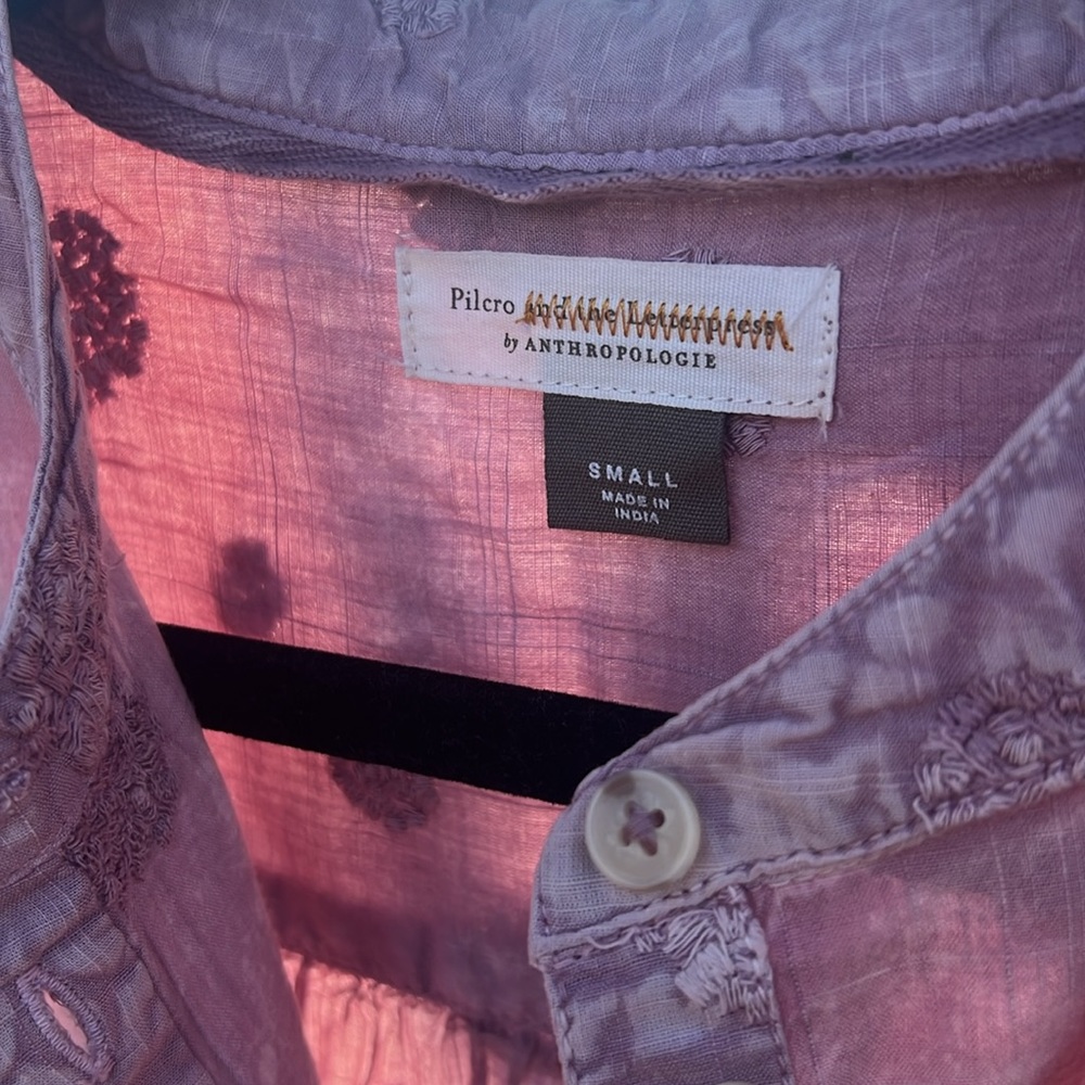 Pilcro and the Letterpress Anthropologie Blouse - Picture 5 of 8